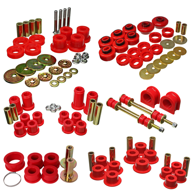 Chevrolet Silverado K1500 Suspension Bushing Kit - Energy Suspension - Hyper-Flex System - Red - `07-`13